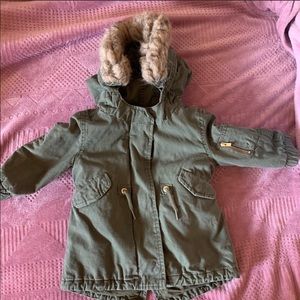 Baby gap olive green winter coat